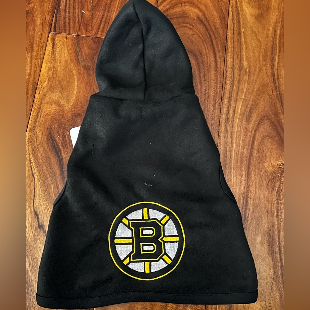 BNWT -NHL All Star Dogs Boston Bruin fleece hoodie -medium 18-30 lbs